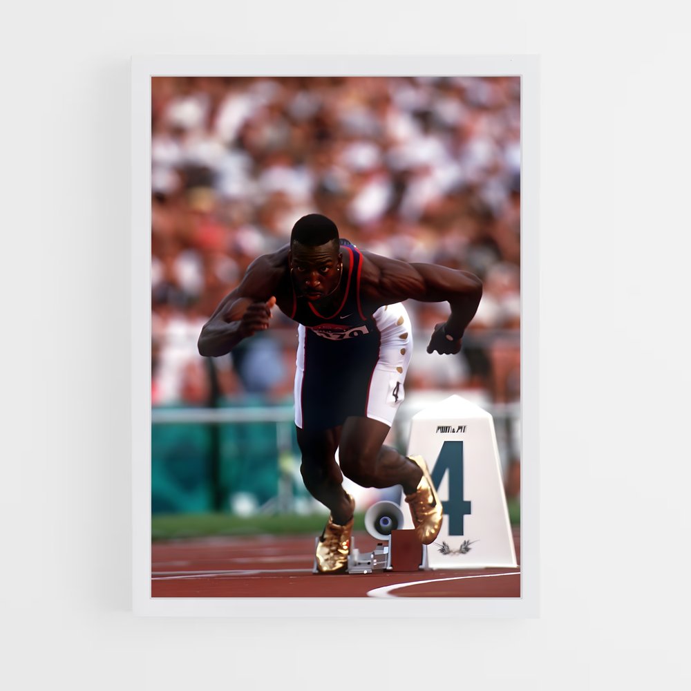 Poster Michael de johnson – affiche Athlétisme (vue 3)